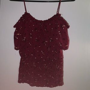 off shoulder crop top. new